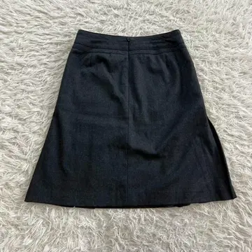 Saint Dark (세인트 다크) 울 혼방 사다리꼴 미니 스커트