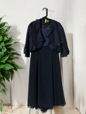 네이비 드레스와 자켓 세트