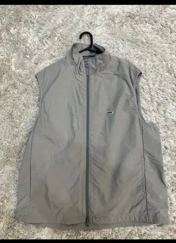 그레이 집업 베스트 슬리브리스