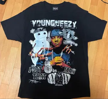 Dbruze Young Jeezy T셔츠 사이즈 L 블랙