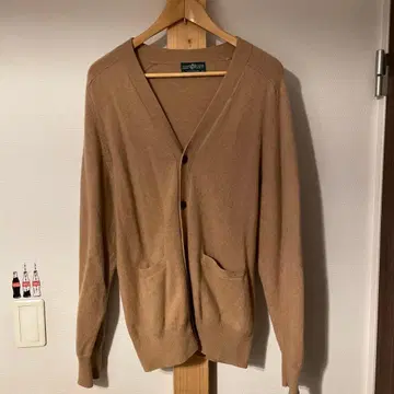 [영국제] ALAN PAINE 고급 램스울 가디건 베이지 40