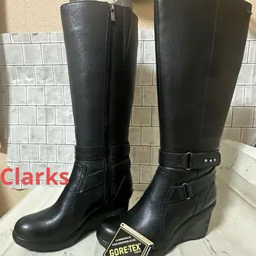 미사용 Clarks 고어텍스 웨지힐