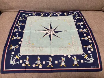 새상품 디즈니 도날드 손수건 스카프 반다나 마린