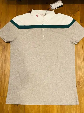 새상품 CAVALLERIA TOSCANA 피케 셔츠 그레이/화이트/그린