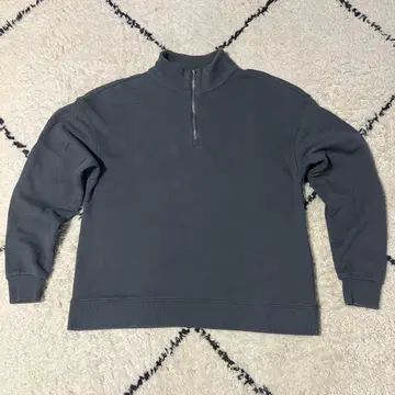 프룻 오브 더 룸 그레이 하프 지퍼 트레이닝복 S