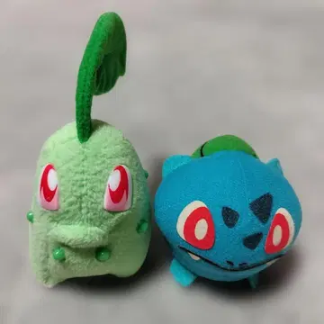 포켓몬 프렌즈 봉제 인형 치코리타 + 이상해씨 2개 세트