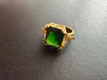 새상품 아쉬페프랑스 그린 보석 패션 반지 11호