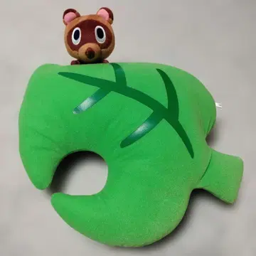동물의 숲 잎 쿠션 ~마메키치~