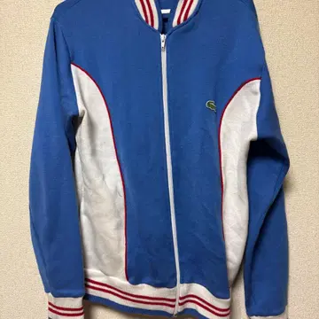 Lacoste 블루 화이트 지퍼 자켓
