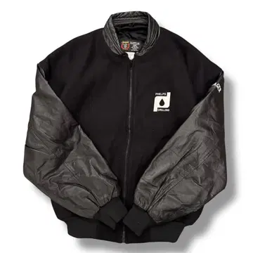 90s PHELPS DRILLING 바시티 자켓