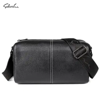 천연 가죽 크로스백, 소가죽 숄더백, 캐주얼 백