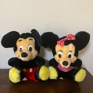미키마우스 미니 마우스 봉제 인형 레트로 KOREA제