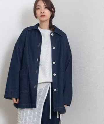 poudoudou 데님 자켓