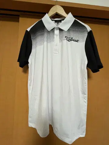 [ 골프웨어 ] Titleist 피케 셔츠 화이트/블랙
