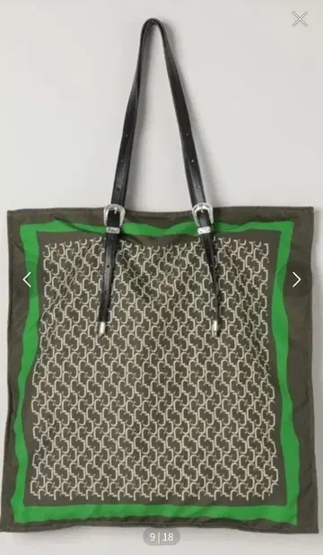 새상품 JEANASIS 스카프 패턴 토트백