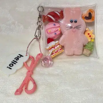 가챠 파우치 크리스마스 핑크