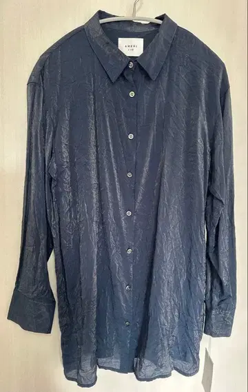 AMERI VINTAGE 다크 블루 긴팔 셔츠 새상품