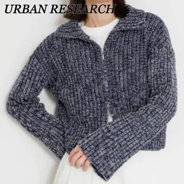 [ 새상품급 ] 어반 리서치 더블 지퍼 스웨터 니트 상의 블루 가을/겨울