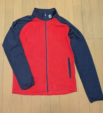 풋조이 플리스 자켓 L 빨간색/네이비
