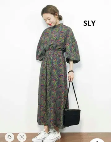 SLY 미니 꽃무늬 원피스 돌먼 사이즈 1 새상품급