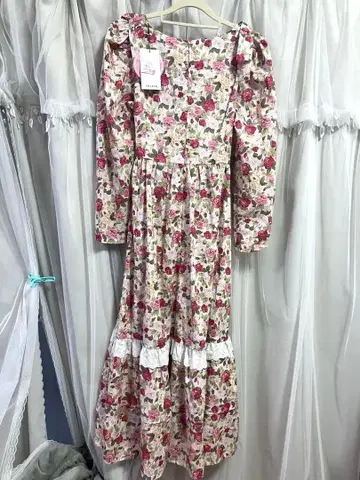 [택 포함] 시마무라 maihee 원피스 빈티지 꽃무늬 레트로