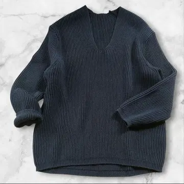 [ 새상품급 ] MUSE 두지엠 클라세 MALU 아제 V 풀오버 니트