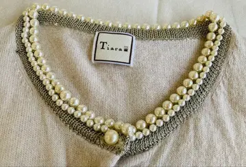 Tiara 펄 장식 가디건