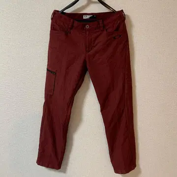 OAKLEY 버건디 팬츠 34