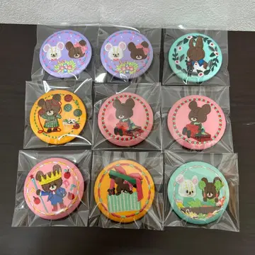 곰돌이 자수 배지