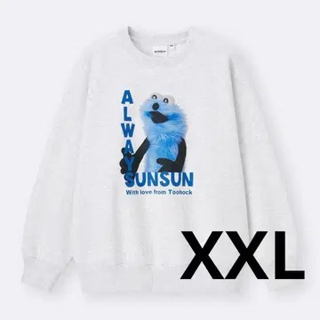 [ 미사용 새상품 ] 헤비웨이트 맨투맨 풀오버 퍼펫 순순 GU XXL