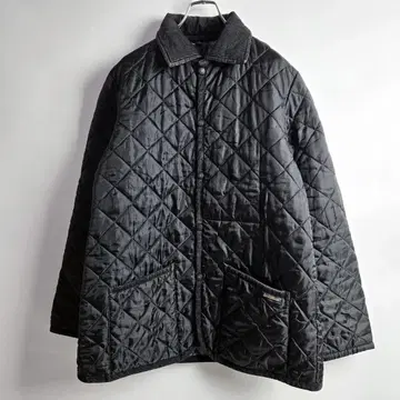 라벤햄 충전솜 퀼팅 자켓 38 블랙 코듀로이 파이핑 잉글랜드제