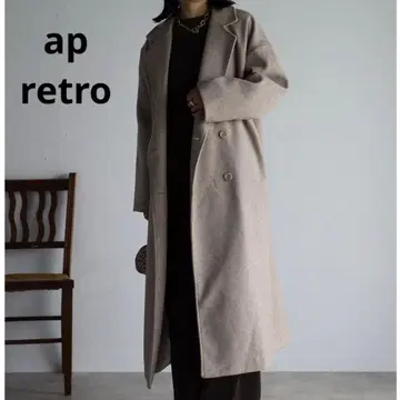 [ ap retro ] 오버 사이즈 체스터 코트 아이보리