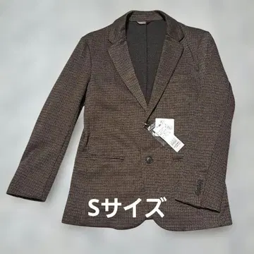 브라운 계열 하운드투스 체크 패턴 테일러 자켓 택 포함 새상품 S 사이즈