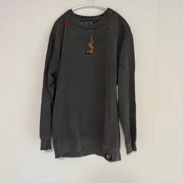 LITTLE FUNNY FACE 그레이 맨투맨