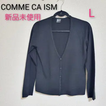 [ COMMECAISM ] 블랙 L V넥 가디건 오피스