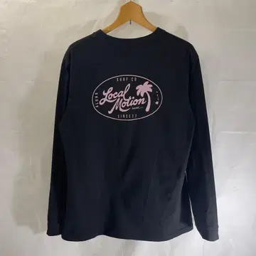 LOCAL MOTION 로컬 모션 오벌 긴팔 T셔츠 블랙 L