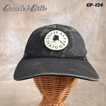 USA 구제 의류 기업계 캡 시푸드 레스토랑 카모 무늬 펀칭