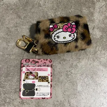 레오파드 무늬 갸루 키티 스마트 키케이스