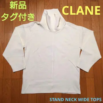 새상품! 택 포함! CLANE 스탠드 넥 와이드 상의 클라네