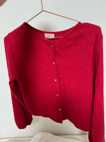 flower :*+ 레드 가디건 긴팔 아크릴