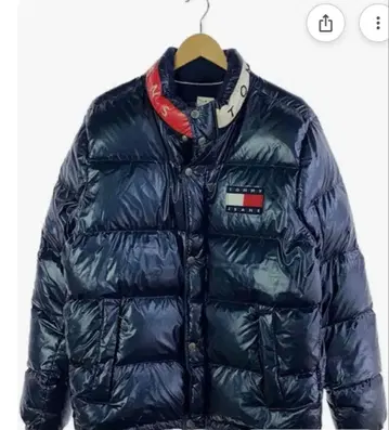 TOMMY JEANS 네이비 다운 자켓
