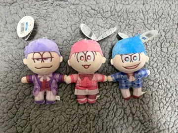 오소마츠 6쌍둥이 봉제 인형 키링 3개 세트