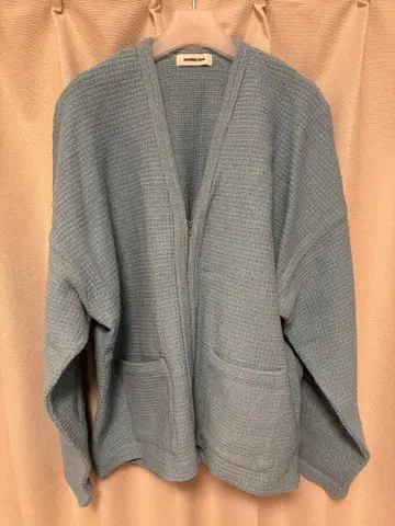 monkey time 라이트 블루 집업 가디건