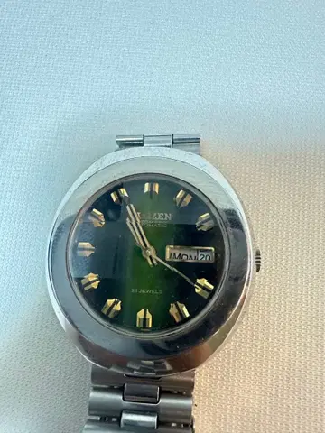 (새상품급) CITIZEN 시티즌 4-651537TA 남성용 자동 시계