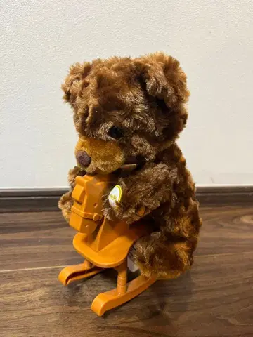 브라운 곰 봉제 인형 락킹