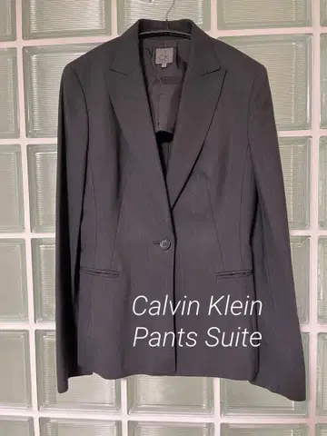 ck 팬츠 수트 상하의 세트 스트라이프 블랙