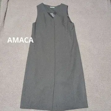 AMACA 아마카 오버롤 스커트 베스트 그레이