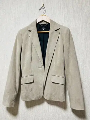 INED 베이지 싱글 버튼 자켓