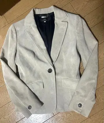 INED 베이지 싱글 버튼 자켓