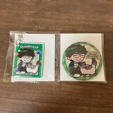 QuizKnock 후쿠라P 아크릴 키링 캔뱃지
